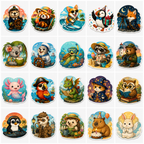 Twenty original HANOSS character designs available for personalized cruise door magnets