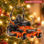 Zero Turn Lawn Mower With Custom Name - Personalized Acrylic Ornament - Christmas Gift For Lawn Care Lover