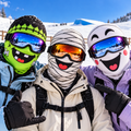 Funny Monster, Mummy & Ghost Ski Mask - Cartoon Face Balaclava - Winter Gift For Skiers & Snowboarders