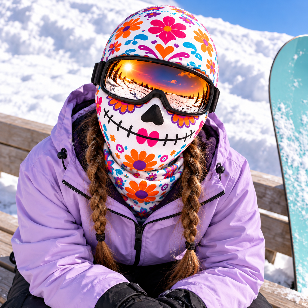 Funny Monster, Mummy & Ghost Ski Mask - Cartoon Face Balaclava - Winter Gift For Skiers & Snowboarders