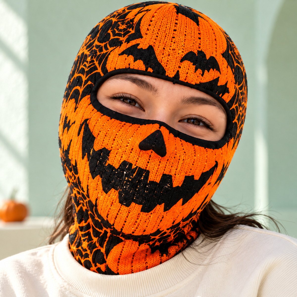 Scary Clown, Stitched Monster & Pumpkin Face Mask - Halloween Balaclava - Gift For Horror Fans