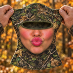 Funny Bearded Hunter Face Mask - Camouflage Balaclava - Gift For Hunters & Hunting Buddies