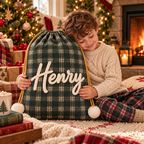 Personalized Christmas Santa Sack – Custom Name Gift Bag for Kids & Family