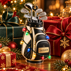 Golf Bag With Custom Name - Personalized Acrylic Ornament - Christmas Gift For Golfer & Golf Lover