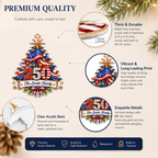 Personalized USA 250th Anniversary Christmas Ornament
