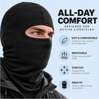 Funny Realistic Face Ski Mask - Oversized Smile Balaclava - Winter Gift For Skiers, Snowboarders & Couples