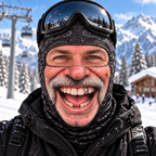 Funny Realistic Face Ski Mask - Oversized Smile Balaclava - Winter Gift For Skiers, Snowboarders & Couples