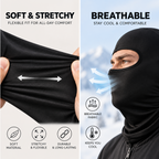 Funny Realistic Face Ski Mask - Oversized Smile Balaclava - Winter Gift For Skiers, Snowboarders & Couples