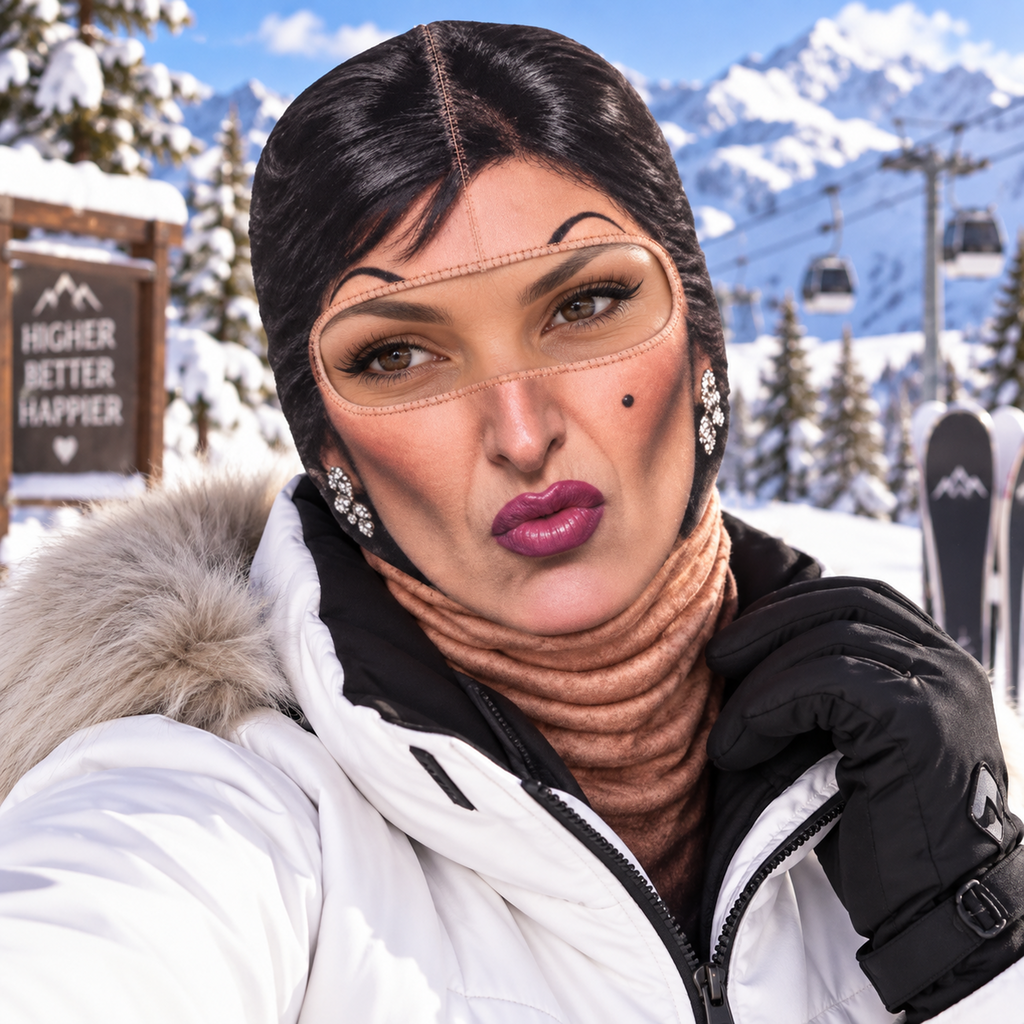 Funny Character Face Ski Mask - Realistic Printed Balaclava - Winter Gift For Skiers, Snowboarders, Friends & Couples