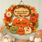 Personalized Pumpkin Patch Wood Sign for Grandparents – Hello Fall