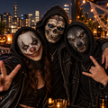 Scary Clown, Skull & Werewolf Face Mask - Printed Horror Balaclava - Halloween Gift For Horror Fans