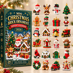 Mini Christmas Brick Ornament Advent Calendar 2026 – 24-Day Building Block Set, Christmas Gift for Kids & Adults