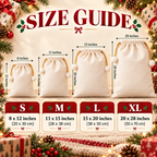 Personalized Santa Sack with Name – Custom Christmas Gift Bag for Kids