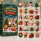 Mini Christmas Brick Ornament Advent Calendar 2026 – 24-Day Building Block Set, Christmas Gift for Kids & Adults