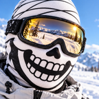 Funny Monster, Mummy & Ghost Ski Mask - Cartoon Face Balaclava - Winter Gift For Skiers & Snowboarders