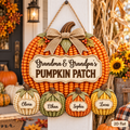 Personalized Pumpkin Patch Wood Sign for Grandparents – Corn Design