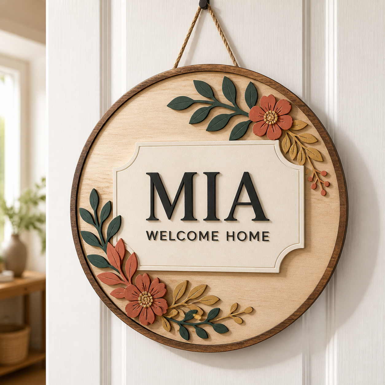 Personalized Wood Name Sign