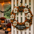 Personalized Halloween Wood Sign – Grandpa & Grandma’s Boo Crew