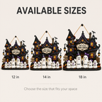Personalized Haunted House Wood Sign – Our Little Boo Crew